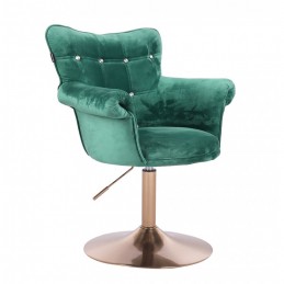 Kreslo Laura Velur Gold Green