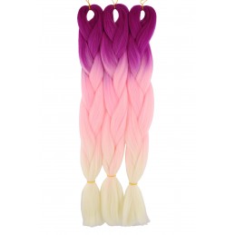 Kanekalon Fuksia neon - baby pink - perlova blond  Kategórie