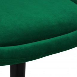 Barová stolička Velur Morgan Mat Green