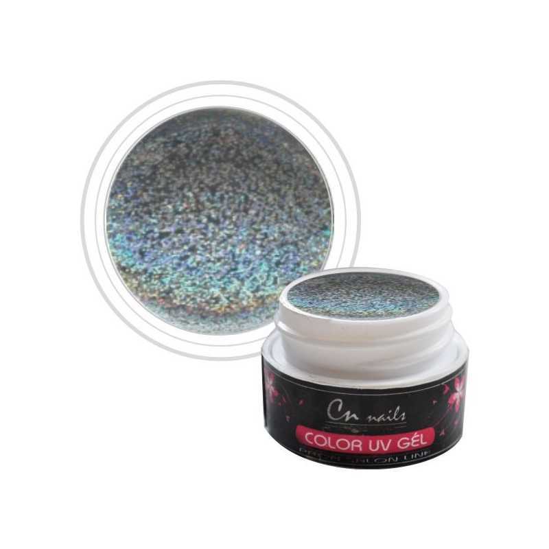 NR.112 Farebný gél Silver Star 5ml CN nails GLIMMER, glitrové UV GÉLY NR.112 Farebný gél Silver Star 5ml CN nails GLIMMER, glitrové UV GÉLY