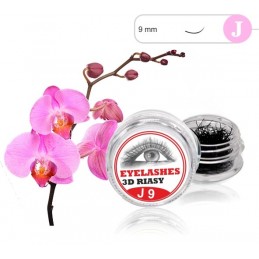 3D Lashes J 9mm  3D mihalnice Tip J