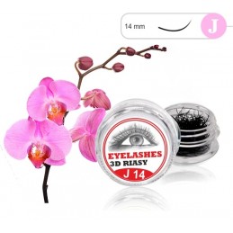 3D Lashes J 14mm  3D mihalnice Tip J