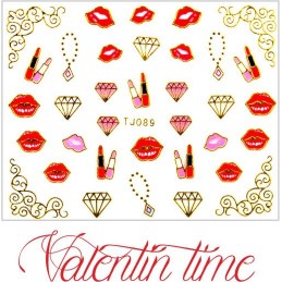 Valentínske nálepky Prestige  NÁLEPKY LOVE & HEART